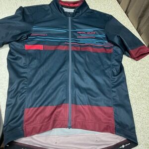 Pearl Izumi Elite Escape Graphic Cycling Jersey Mens Large Blue Full Zip Shirt